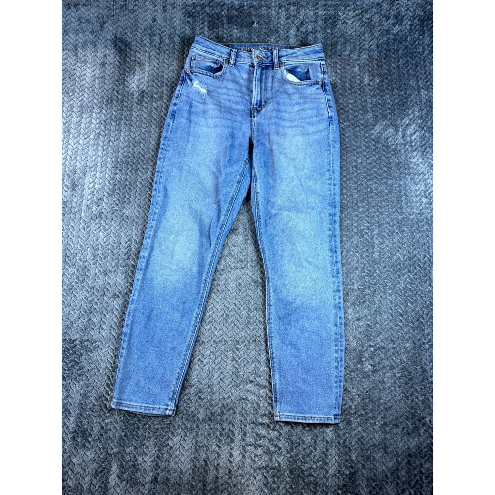 American Eagle Outfitters Jeans Womens 2 Blue Denim Cotton Stretch Mid Rise